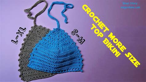 Crochet More Size Top Bikini YouTube