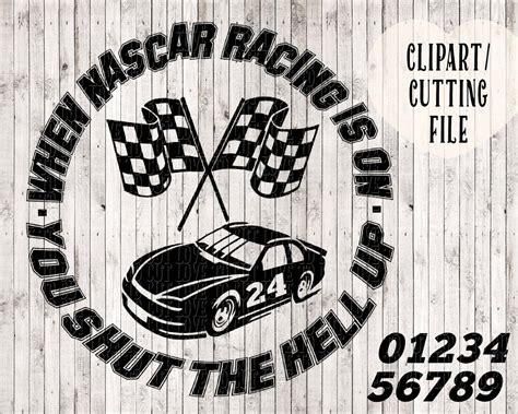 Nascar Clip Art Black And White