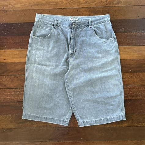 Vintage 00s Br Denim Baggy Grey Jorts Super Nice Depop