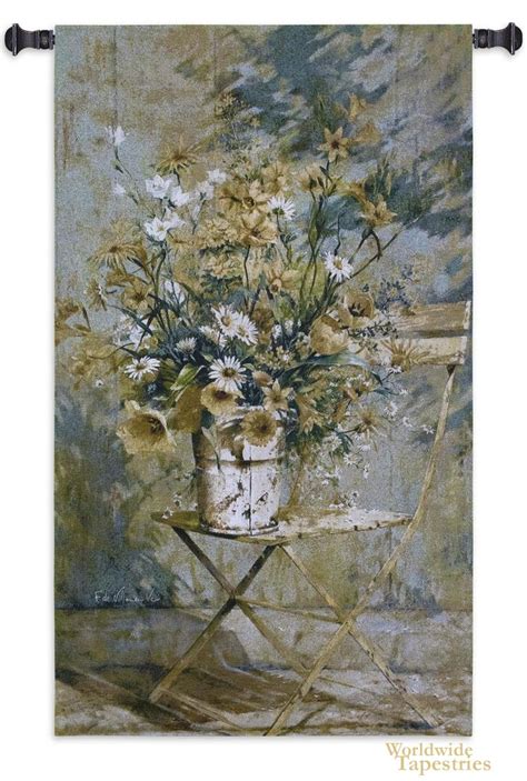 garden floral flower tapestries worldwide tapestries