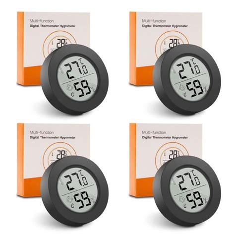 Lot Thermometre Interieur Maison 4 Pièces Mini Lcd Digital Thermometre