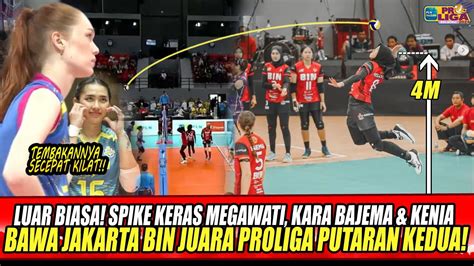 Luar Biasa Spike Keras Megawati Kara Bajema Kenia Bawa Jakarta Bin