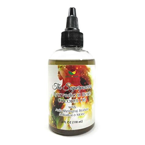 The Superpowers Hair Growth Serum Fast Hair Growth Oil Ayurvedic 10 Herb Coconut Hair Oil