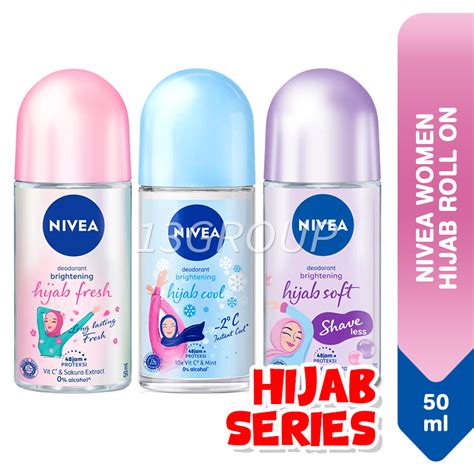 Nivea Hijab Women Deodorant Roll On Anti Perspirant 50ml Shopee