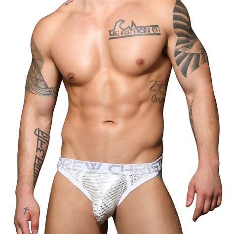 Andrew Christian Metallic Snow Strap Almost Naked