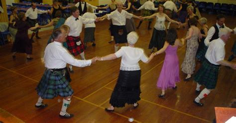 Scottish Country Dancing: Scottish Ball in traditional dress code.