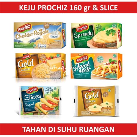 Jual Keju Prochiz Gold Cheddar Quick Melt Spready Cheddar Royale 160gr