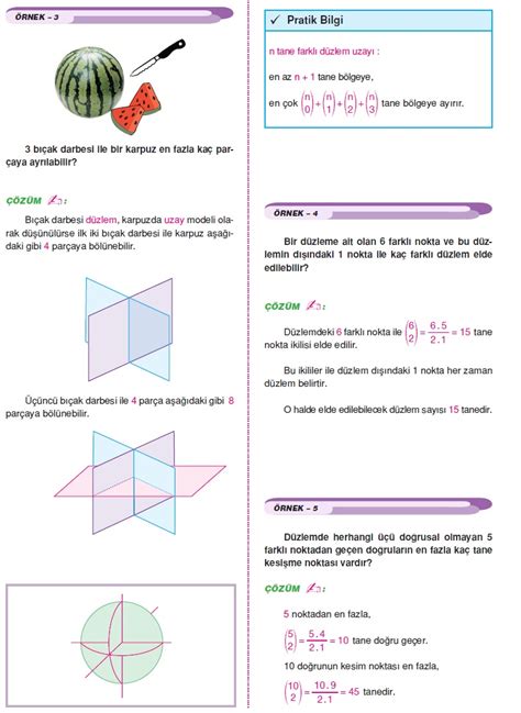 Geometrik Temel Kavramlar Soru Matematik Kitap Z Mleri Matematik