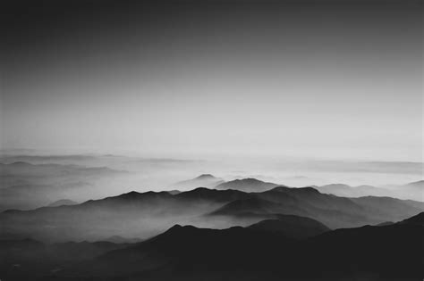 Fondos de pantalla paisaje montañas monocromo naturaleza cielo