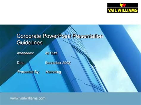 PPT - Corporate PowerPoint Presentation Guidelines PowerPoint ...