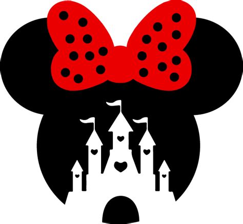 Minnie Mouse Head Castle Svg Disney Castle Svg Mickey Clip Inspire