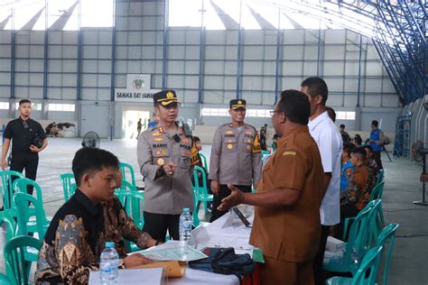 Betah Kapolres Bojonegoro Awasi Langsung Penerimaan Calon Anggota