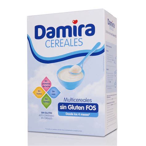 Papilla de cereales sin gluten Damira para bebés a partir de 4 meses