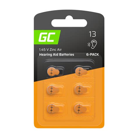 Батарейки для слуховых аппаратов GreenCell Typ 13 P13 PR48 ZL2 Zinc ...