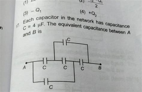 3 −q1 4 Q2 11 Each Capacitor In The Network Has Capacitance C4μf