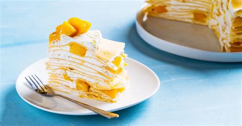 Mango Crepe Cake Recipe No Bake Recipe Baking Malaysia