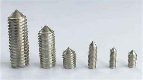 Din Hex Socket Headless Grub Set Screws With Cone Point Stainless