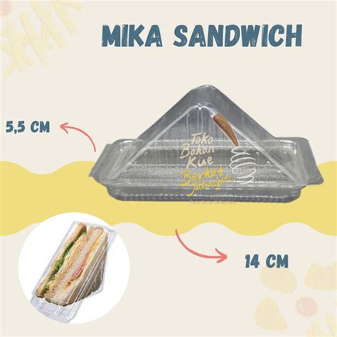 Jual Mika Sandwich Segitiga Mika Roti Tawar Segitiga Isi Pcs