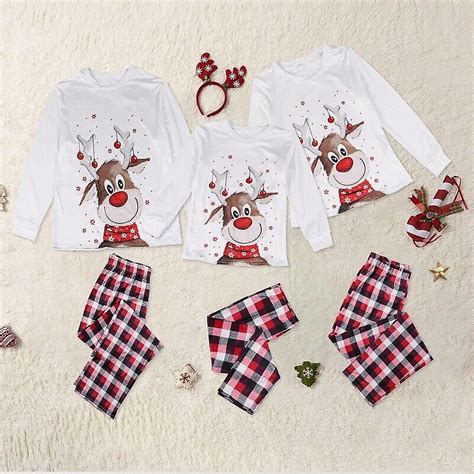 Familie Matching Erwachsene Kinder Weihnachten Pyjamas Weihnachten