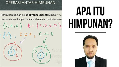 Operasi Himpunan Dan Diagram Venn Himpunan Bagian Sejati Contoh Soal