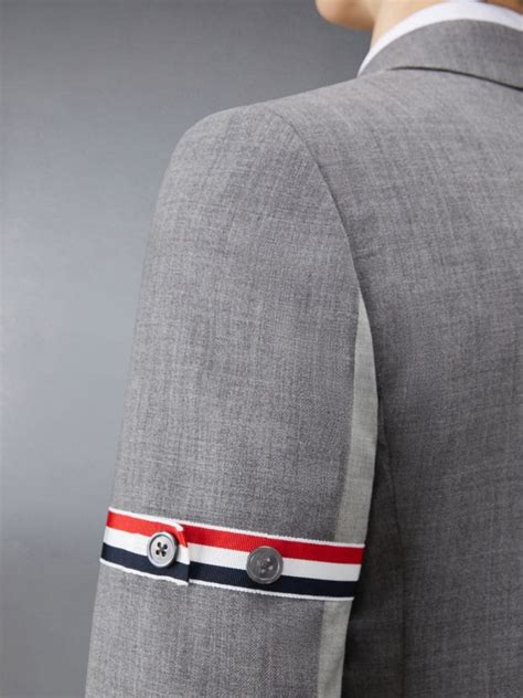 Funmix Wool Fresco High Armhole Sport Coat Thom Browne