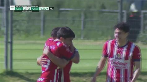 Resumen Chivas Sub Sufre En Casa Pero Vence A Quer Taro Tudn