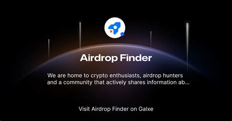 Join Airdrop Finder on Galxe