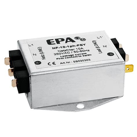 Low Pass Electronic Filter Nf Ph Fsy Epa Gmbh Passive Rfi