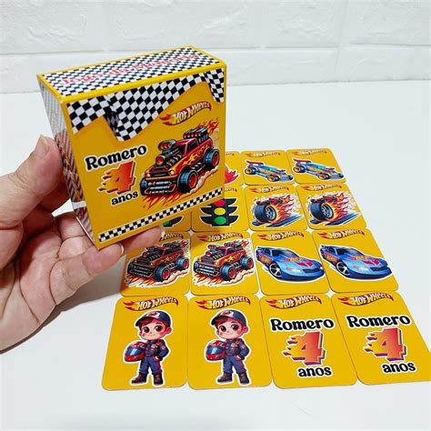 Lembrancinha Hot Wheels Jogo da Memória Elo7