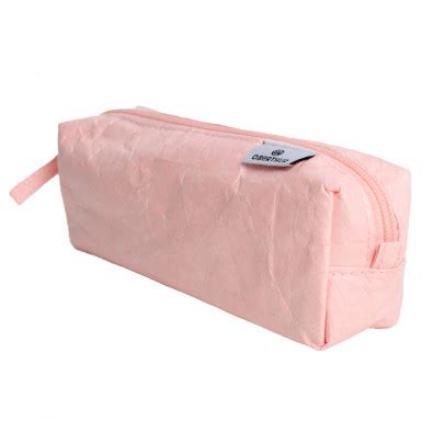 Trousse Rectangulaire Oberthur Colors Paper Rose Pastel Effet Froiss