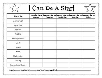 Classroom Star Chart