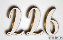 226 Text Effect and Logo Design Number
