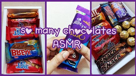 [asmr] Chocolates So Many Chocolates🤩🤩satisfying Video🤤 Sweets Asmr😋