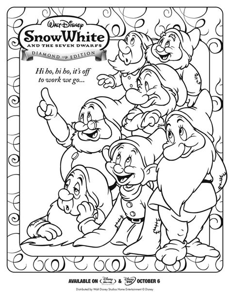 Snow White And The Seven Dwarfs Activity Sheets