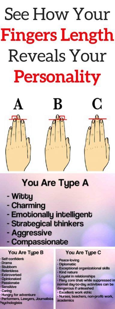 See How Your Fingers Length Reveals Your Personality Personality Reveal Health Advice