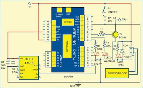 Rfid Based Access Control System Circuit Diagram Rfid Securi