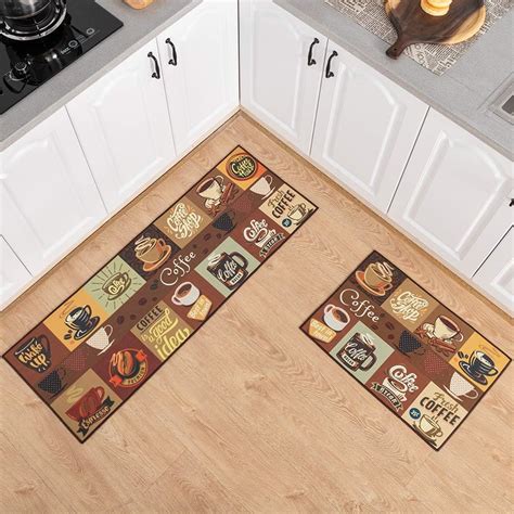 Carvapet Pcs Kitchen Mats And Non Slip Rubber Backing Doormat Runner