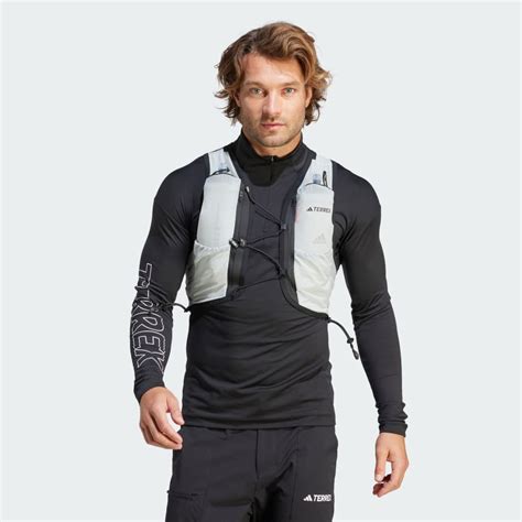 Clothing Terrex 5 Liter AEROREADY Trail Running Vest Grey Adidas