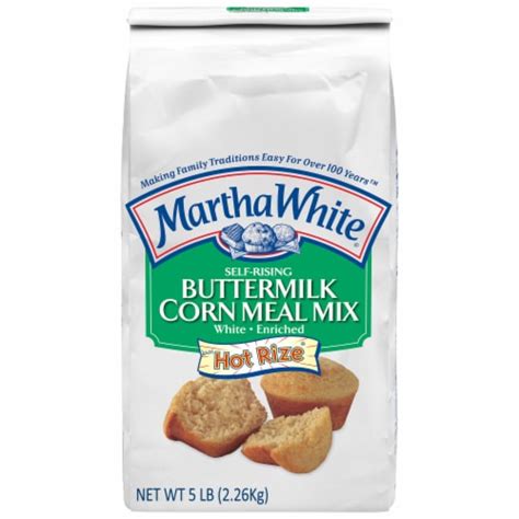 Martha White Self Rising Buttermilk Corn Meal Mix With Hot Rize 5 Lb