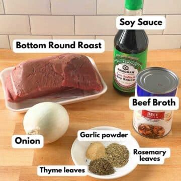 Easy Bottom Round Roast Recipe (Crock-Pot) - The Dinner-Mom