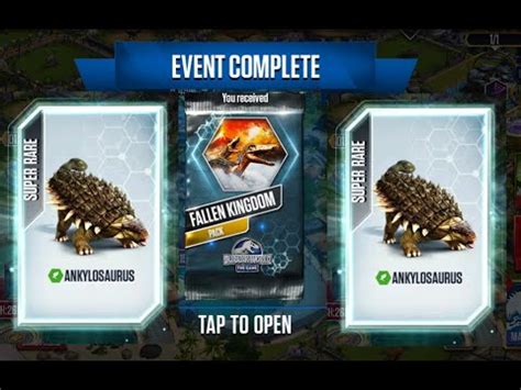 UNLOCKED ANKYLOSAURUS II Jurassic World The Game II Dinosaurs Game