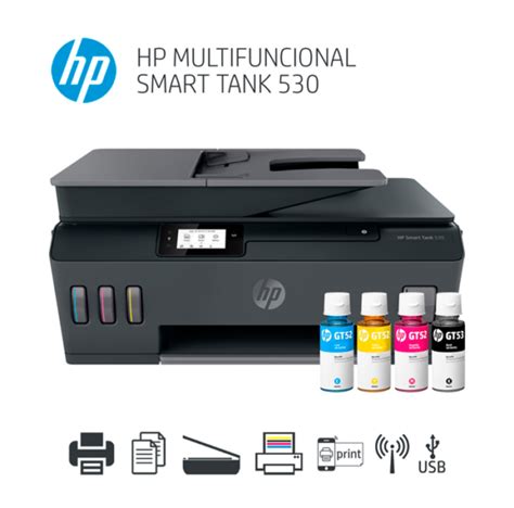 IMPRESORA MULTIFUNCIONAL HP SMART TANK 530 Líderes en Tecnología