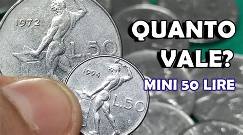 Moneta 50 Lire Piccole Mini Rare 1990 1991 1992 1993 1994 1995