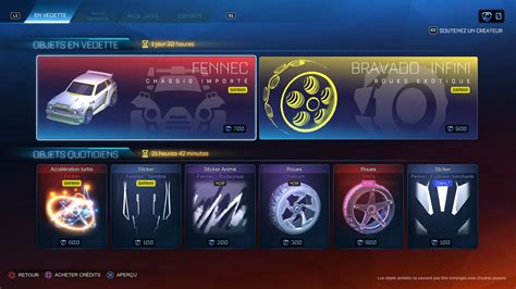 Quoi De Neuf Dans La Boutique Rocket League Du Mars