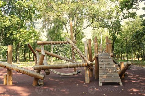 Wooden Modern Ecological Safety Children Outdoor Playground Equipment