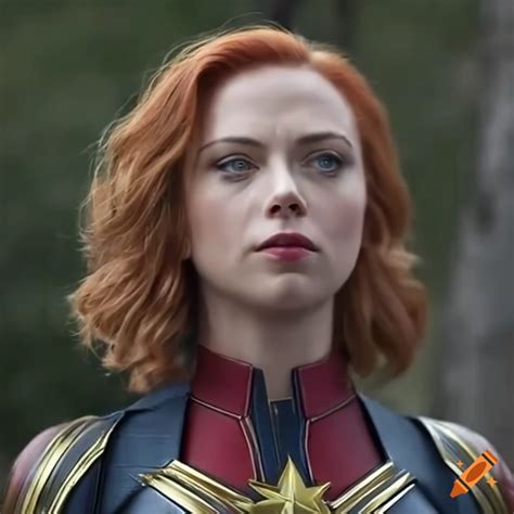 Image of natasha romanoff and captain marvel on Craiyon