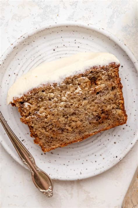 Moist Banana Bread With Cream Cheese Frosting