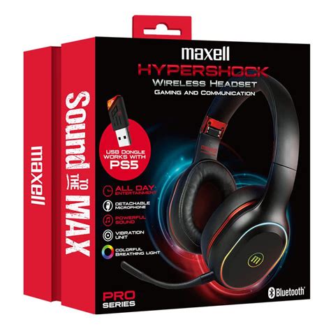 Audífonos Gaming Hypershock Maxell Con Vibración