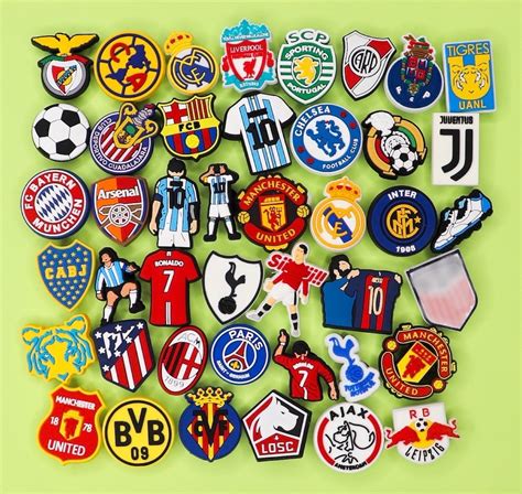 Soccer Teams Crocs Charms Sports Shoe Charms Soccer Players Soccer Ball