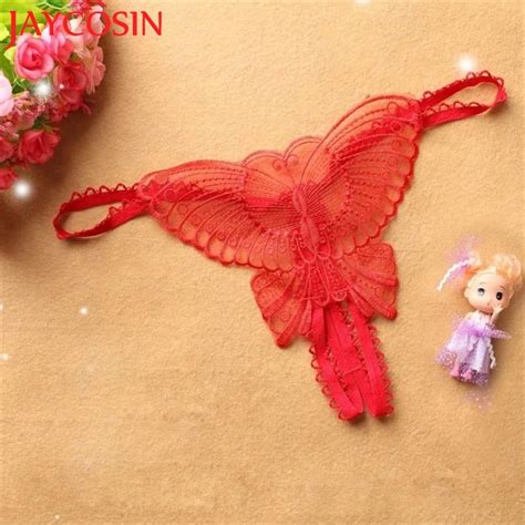 Sif Hot 2017new Women Ladys Sexy G String Thongs Low Rise Butterfly